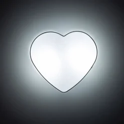 Kinderzimmerleuchte Weiß L: 42 cm Stoff 2x E27 Herz