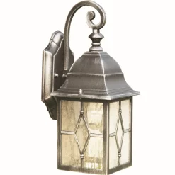 Klassische Außenwandleuchte in antik silber