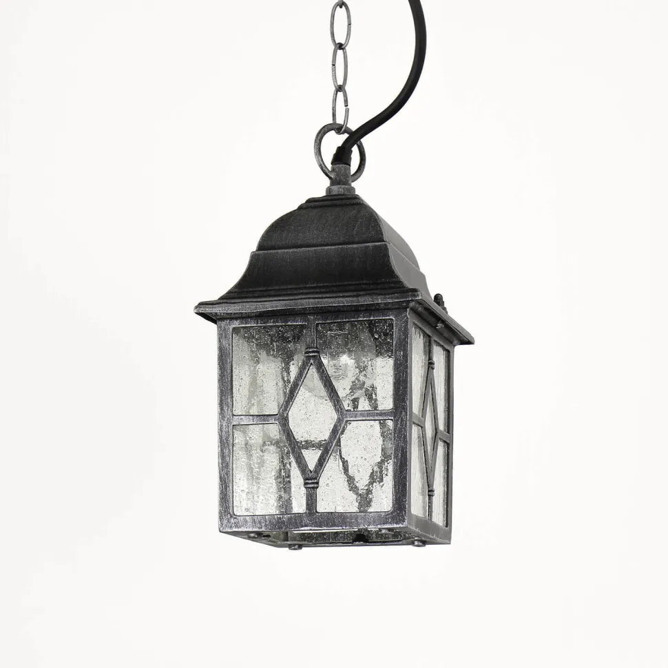 Klassische Pendelleuchte in antik silber