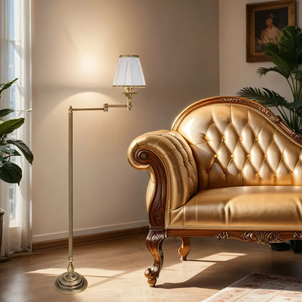 Klassische Stehleuchte E14 London Weiß