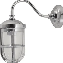 Klassische Wandleuchte FIRENZE Chrom Maritim IP43