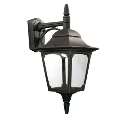 Klassische Wandleuchte FRANKIE Schwarz Rustikal Hof