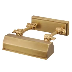 Kleine Bilderlampe in Messing antik verstellbar