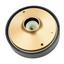 Kleine Deckenlampe Schwarz Gold Ø18cm rund IP44 E27