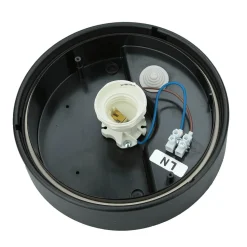 Kleine Deckenlampe Schwarz Gold Ø18cm rund IP44 E27