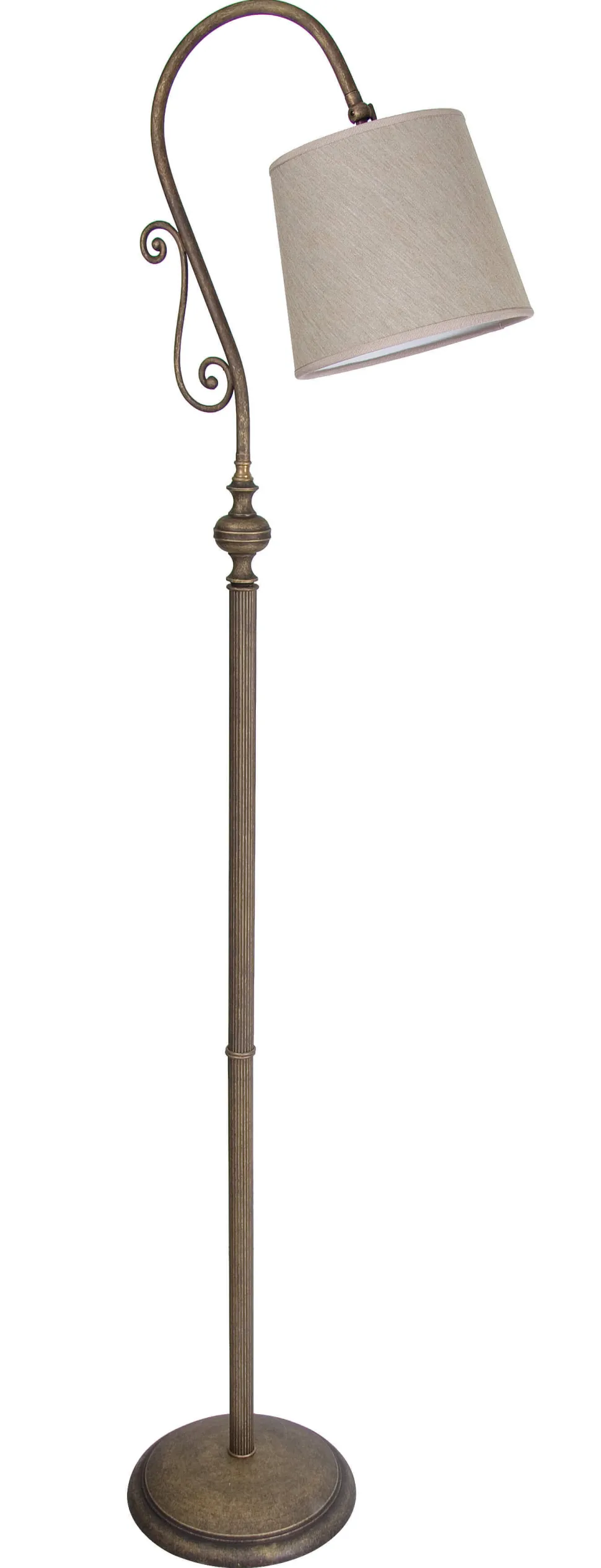 Kleine Stehlampe Rustikal aus Messing