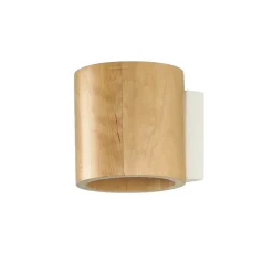Kleine Wandlampe Holz Up Down G9 wohnlich VALERYA Flur