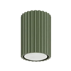 Kleiner Aufbauspot GU10 Ø 6,5 cm H: 10 cm Aufputz Grün Modern