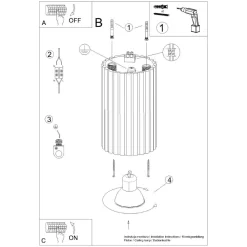 Kleiner Aufbauspot GU10 Ø 6,5 cm H: 10 cm Aufputz Grün Modern