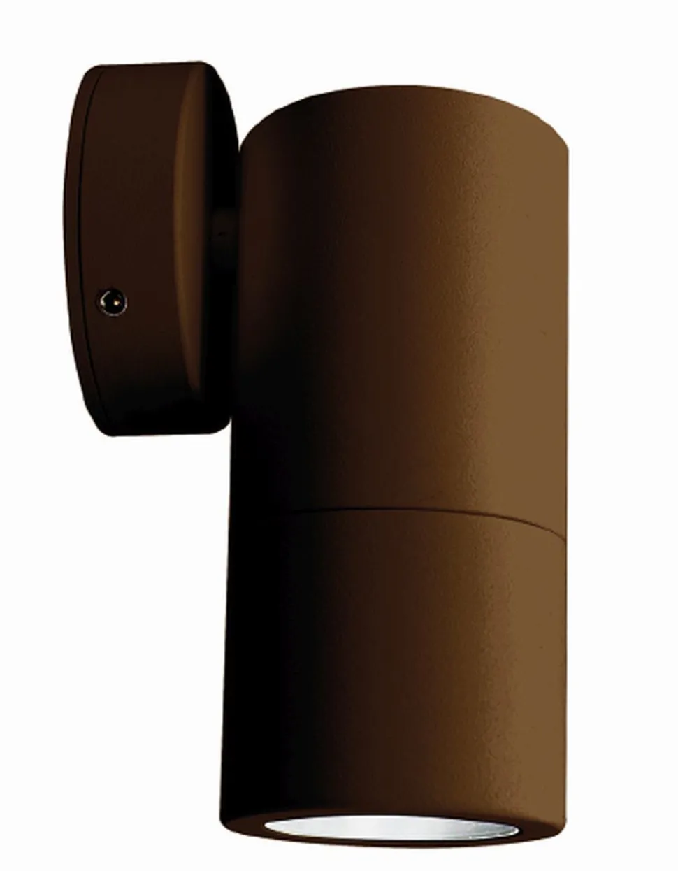 Kompakte Außenlampe Wand IP54 Aluminium E27 in Braun