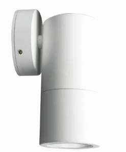 Kompakte Außenlampe Weiß IP54 Aluminium E27 vielseitig