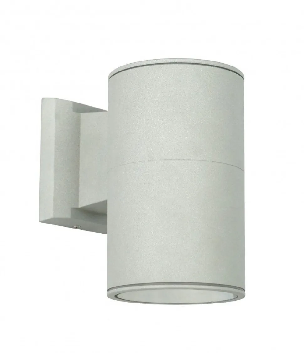 Kompakte Außenwandlampe rund IP54 Aluminium H:19cm