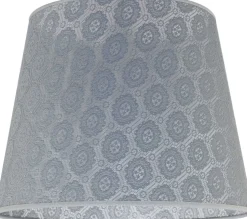 Konischer Lampenschirm Grau Hängelampe E27 Textil