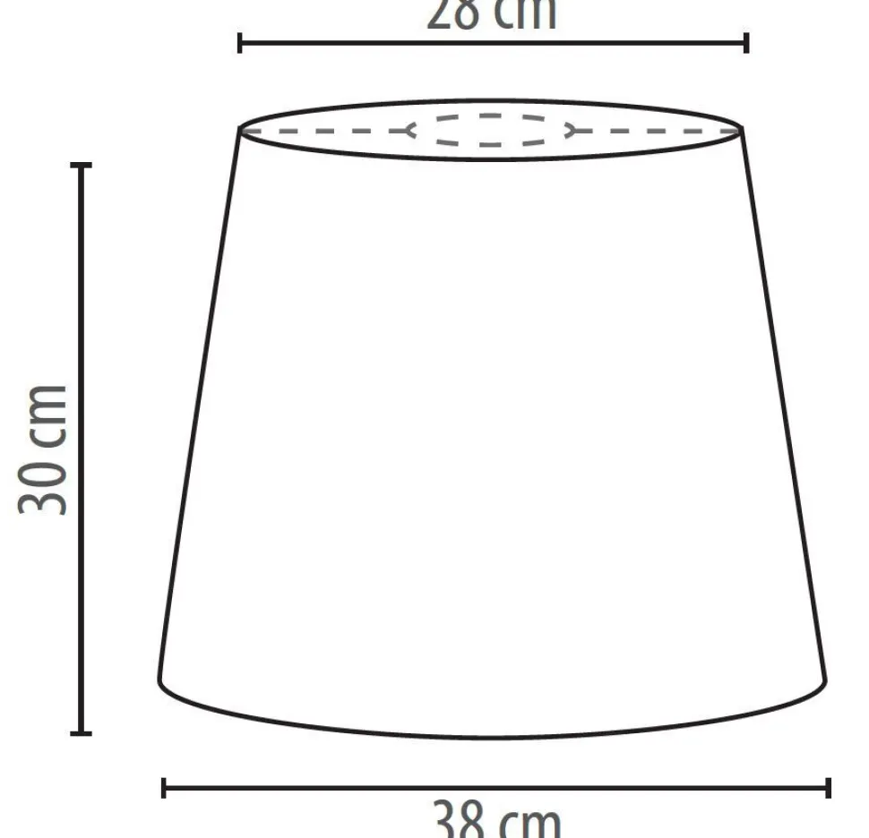 Konischer Lampenschirm Hängelampe Weiß E27 Stoff