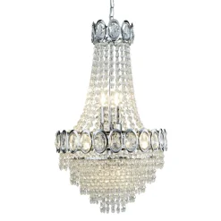 Kristall Kronleuchter Ø 38 cm H: max. 128 cm verstellbar