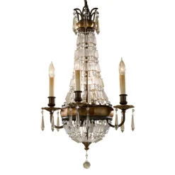 Kristall Kronleuchter Antik Braun Esszimmer Wohnzimmer