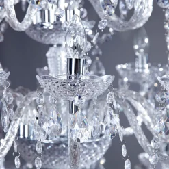 Kristall Lampe Designerleuchte Klassisch E14 Acryl