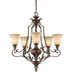 Kronleuchter ANABELL 5 Bronze 5-flmg kürzbar Lampe