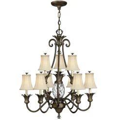 Kronleuchter ANABELL 8 Bronze Ø84cm kürzbar Lampe