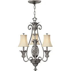 Kronleuchter ANABELL 8 in Nickel kürzbar Lampe