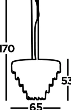 Kronleuchter Art Déco Ø 65 cm Kristall Rauchglas 9x E14