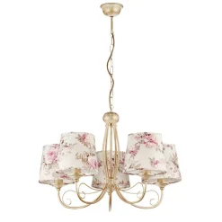 Kronleuchter Blumen Motiv Ø70cm Esszimmer 5xE27