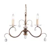Kronleuchter CANDELA 11 Bronze verstellbar Lampe