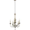 Kronleuchter CANDELA 13 in Silber Gold 5xE14 Lampe