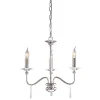 Kronleuchter CANDELA 6 Nickel 3-flmg kürzbar Lampe