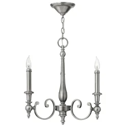 Kronleuchter CANDELA 16 Nickel 3xE14 kürzbar Lampe