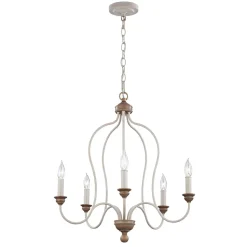 Kronleuchter CANDELA 8 Shabby 5xE14 kürzbar Lampe
