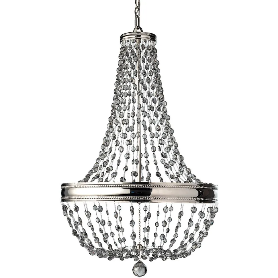 Kronleuchter CASTELO Rauchglas Ø41cm 8-flmg Lampe