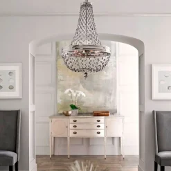 Kronleuchter CASTELO Rauchglas Ø41cm 8-flmg Lampe