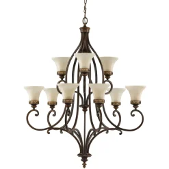 Kronleuchter Ø95cm Landhaus Lampe 9-flmg ANABELL 1