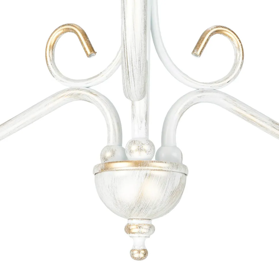 Kronleuchter GANARA in Shabby Gold Barock Motiv