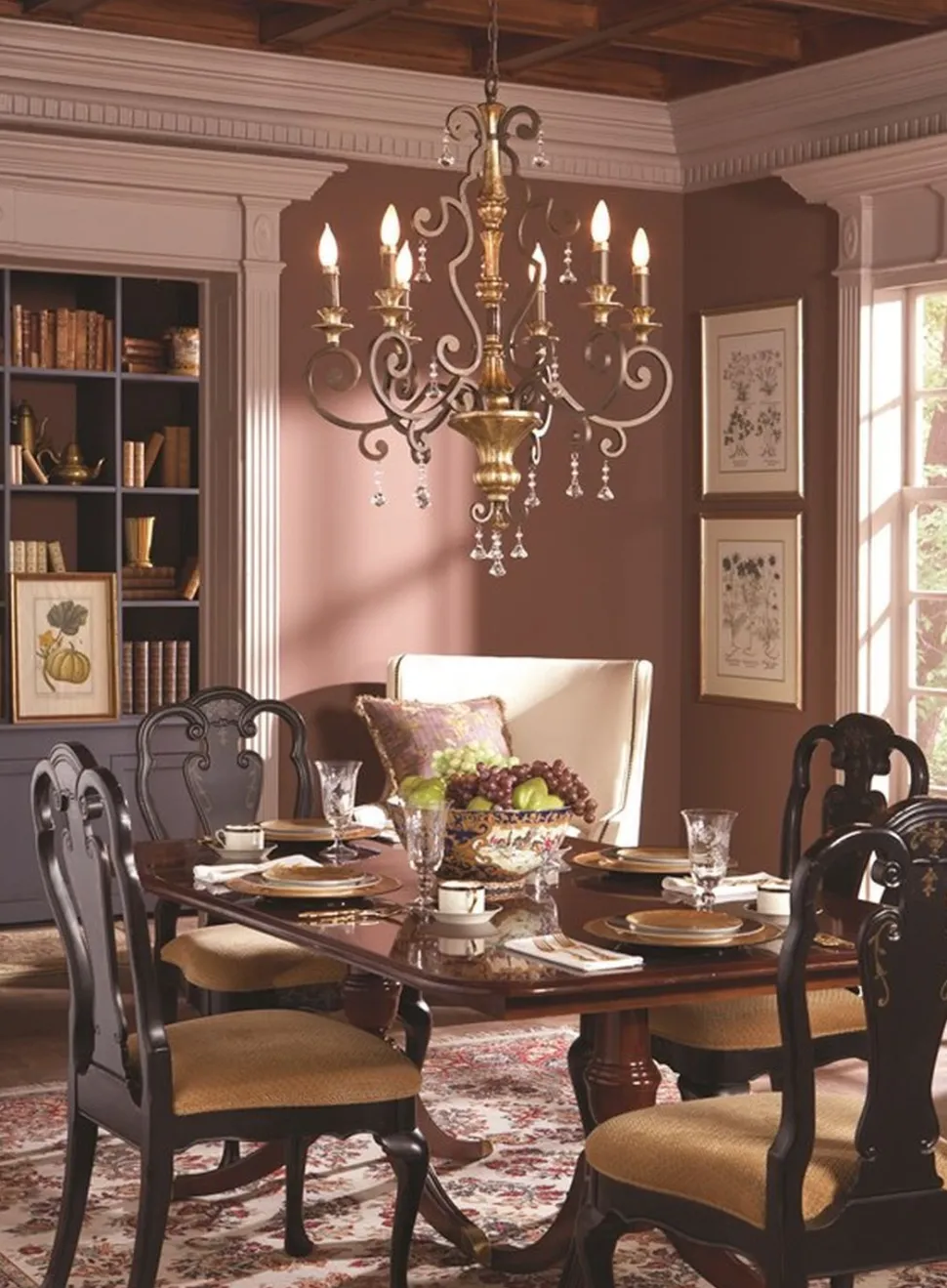 Kronleuchter GOTICA 4 Bronze 6xE14 Rustikal Lampe