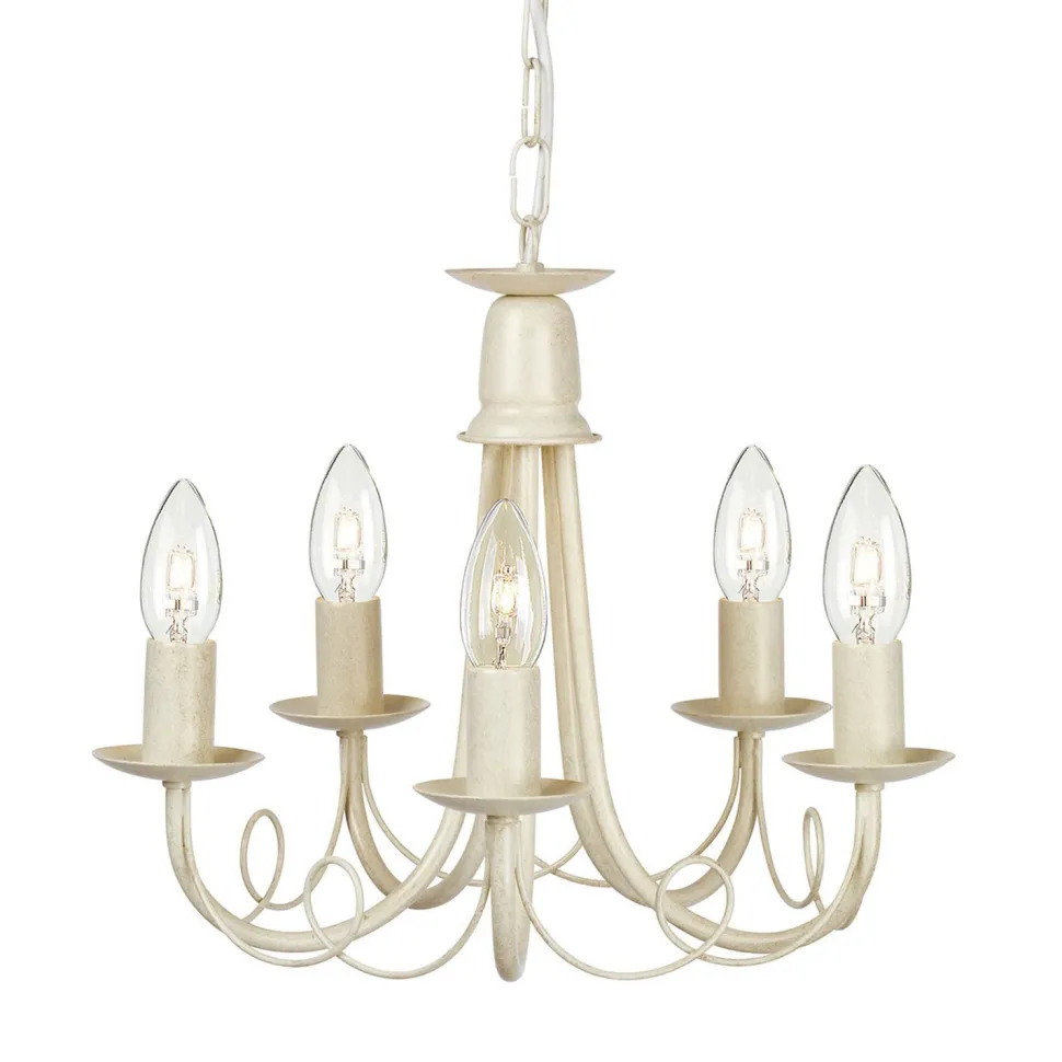 Kronleuchter GOTICA 5 Creme 5xE14 kürzbar Lampe