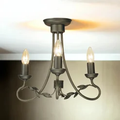 Kronleuchter GOTICA 6 Gold Schwarz kürzbar Lampe