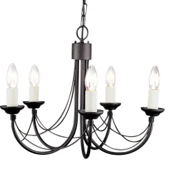 Kronleuchter GOTICA 1 Schwarz Rustikal Esstisch