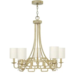 Kronleuchter HAZAL Gold Silber Ø71cm verstellbar