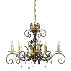 Kronleuchter in Bronze Gold Ø73cm Esstisch Wohnzimmer