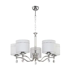 Kronleuchter in Grau Chrom UMNU Esszimmer Leuchte