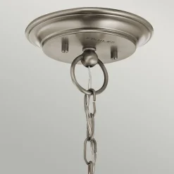 Kronleuchter Jugendstil Glas Metall 3x E27 LIODA