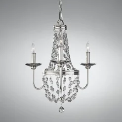 Kronleuchter Kristall in Nickel Klassisch CASTELO