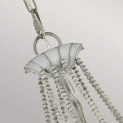 Kronleuchter Landhaus Shabby B: 81,3 cm H: max. 311 cm Grau