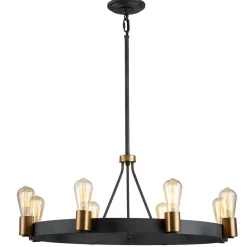 Kronleuchter Metall E27 D: 82,9 cm H: max. 122,5 cm