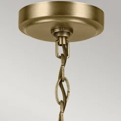 Kronleuchter Metall Glas 50,2 cm breit H: max. 144,4 cm