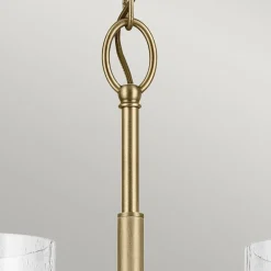 Kronleuchter Metall Glas 50,2 cm breit H: max. 144,4 cm