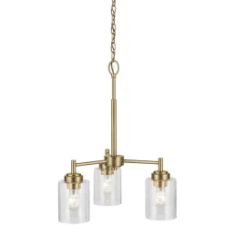 Kronleuchter Metall Glas 45,8 cm breit H: max. 140,3 cm