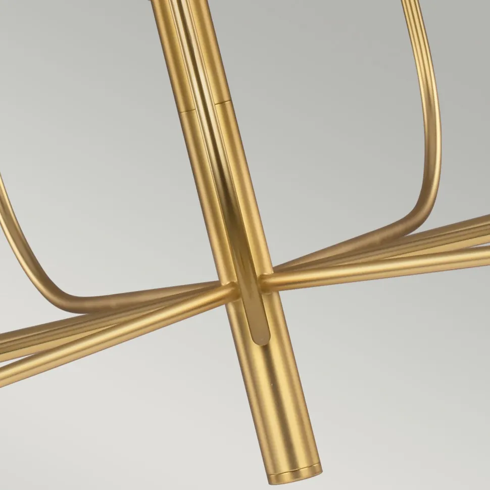 Kronleuchter Metall Jugendstil in Messing Ø76cm 9-armig